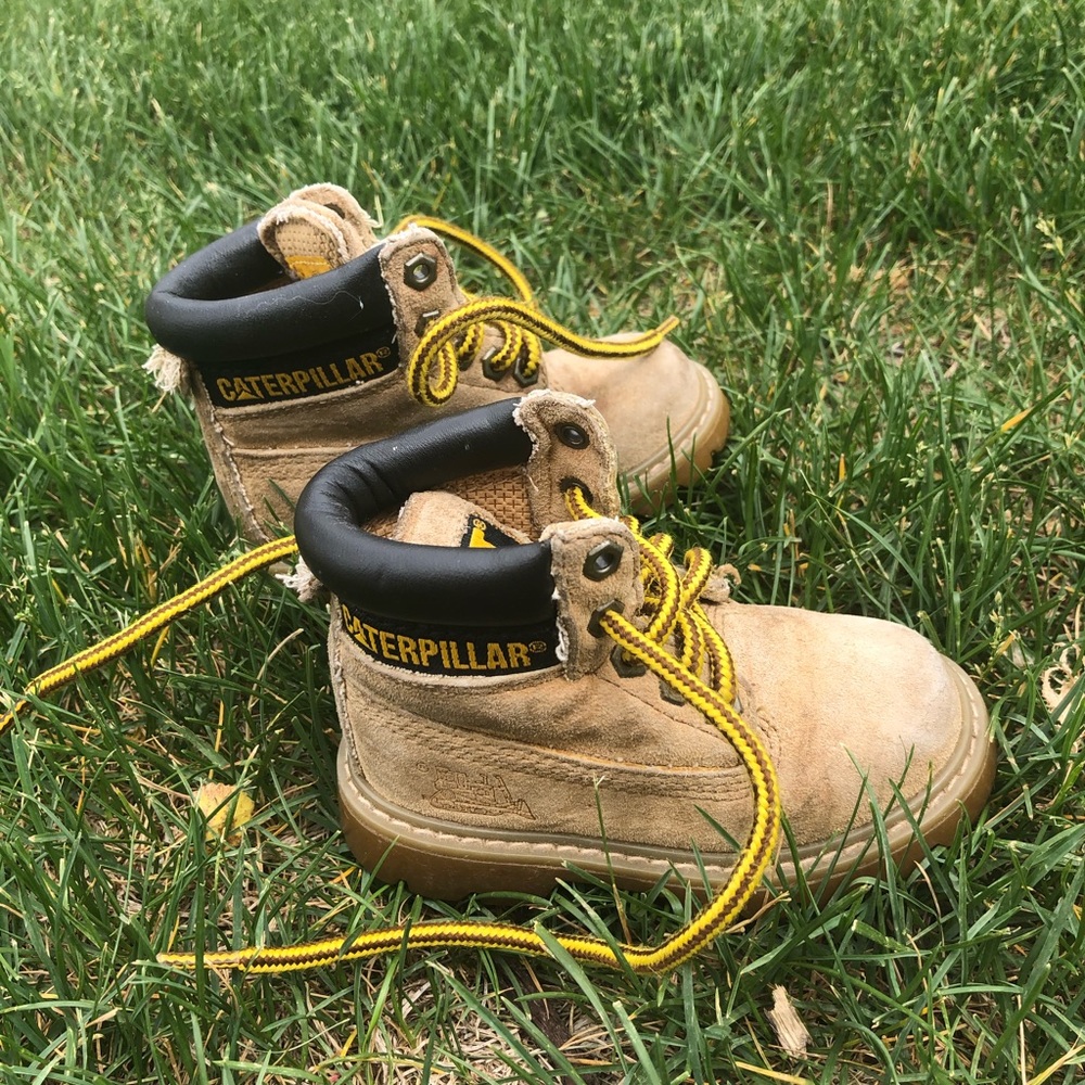 Caterpillar little boys boots
